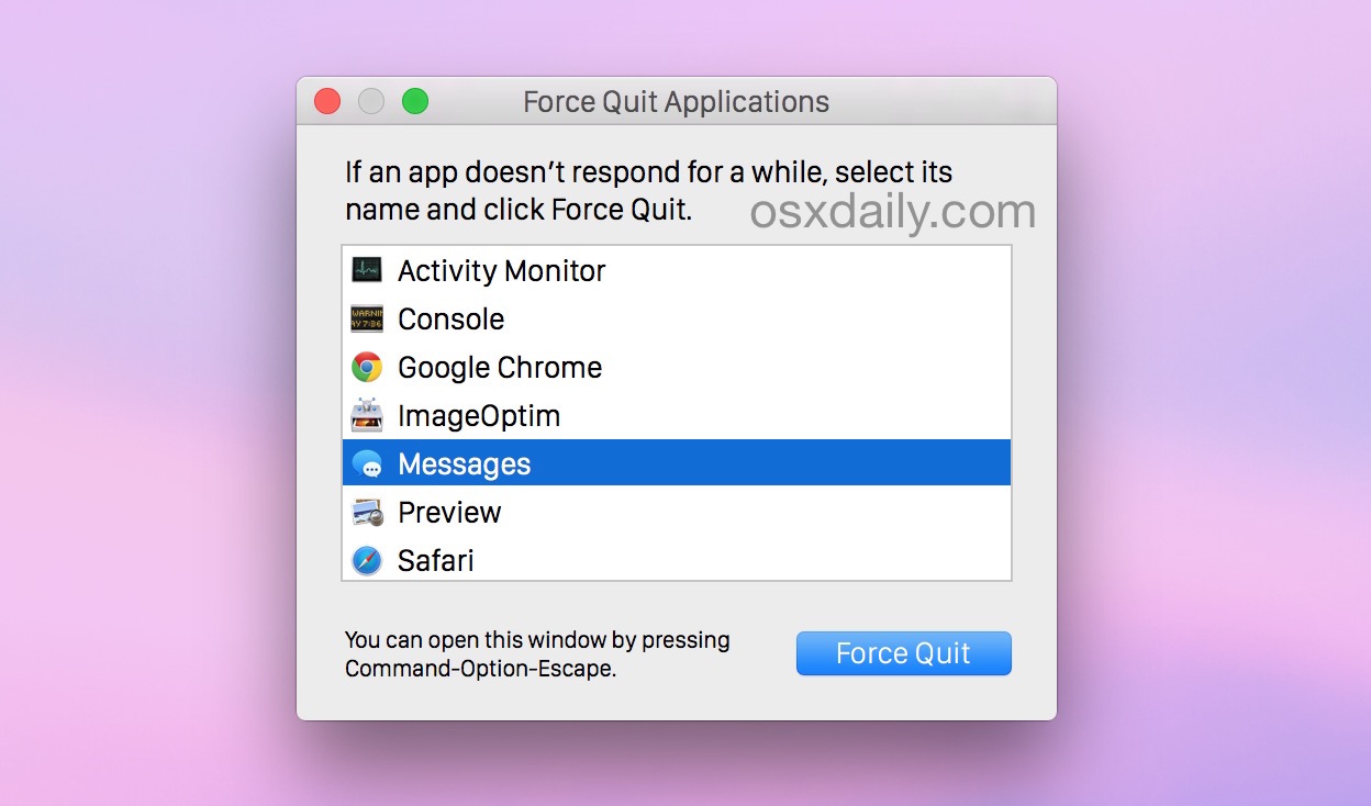How Quit A Frzen App In A Mac